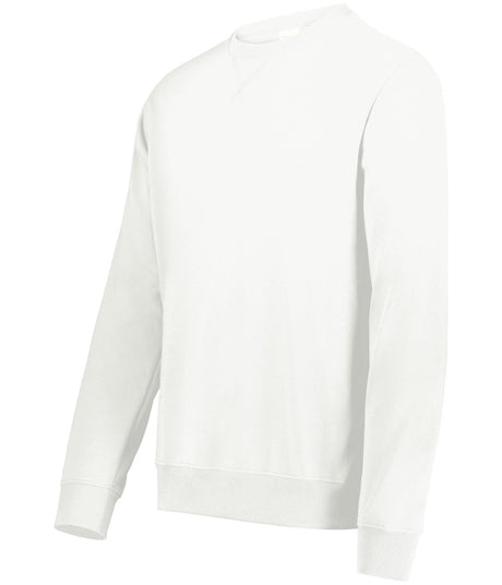 Augusta Sportswear Youth All - Day Core Basics Fleece Crew 6958 ULTRA WHITE S