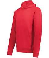 Augusta Sportswear Youth All - Day Core Basics Fleece Hoodie 6956 CHERRY RED S