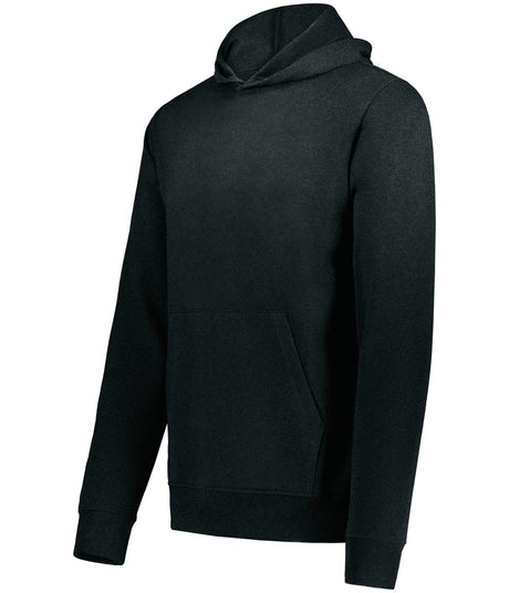 Augusta Sportswear Youth All - Day Core Basics Fleece Hoodie 6956 ONYX HEATHER S