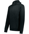 Augusta Sportswear Youth All - Day Core Basics Fleece Hoodie 6956 ONYX HEATHER S