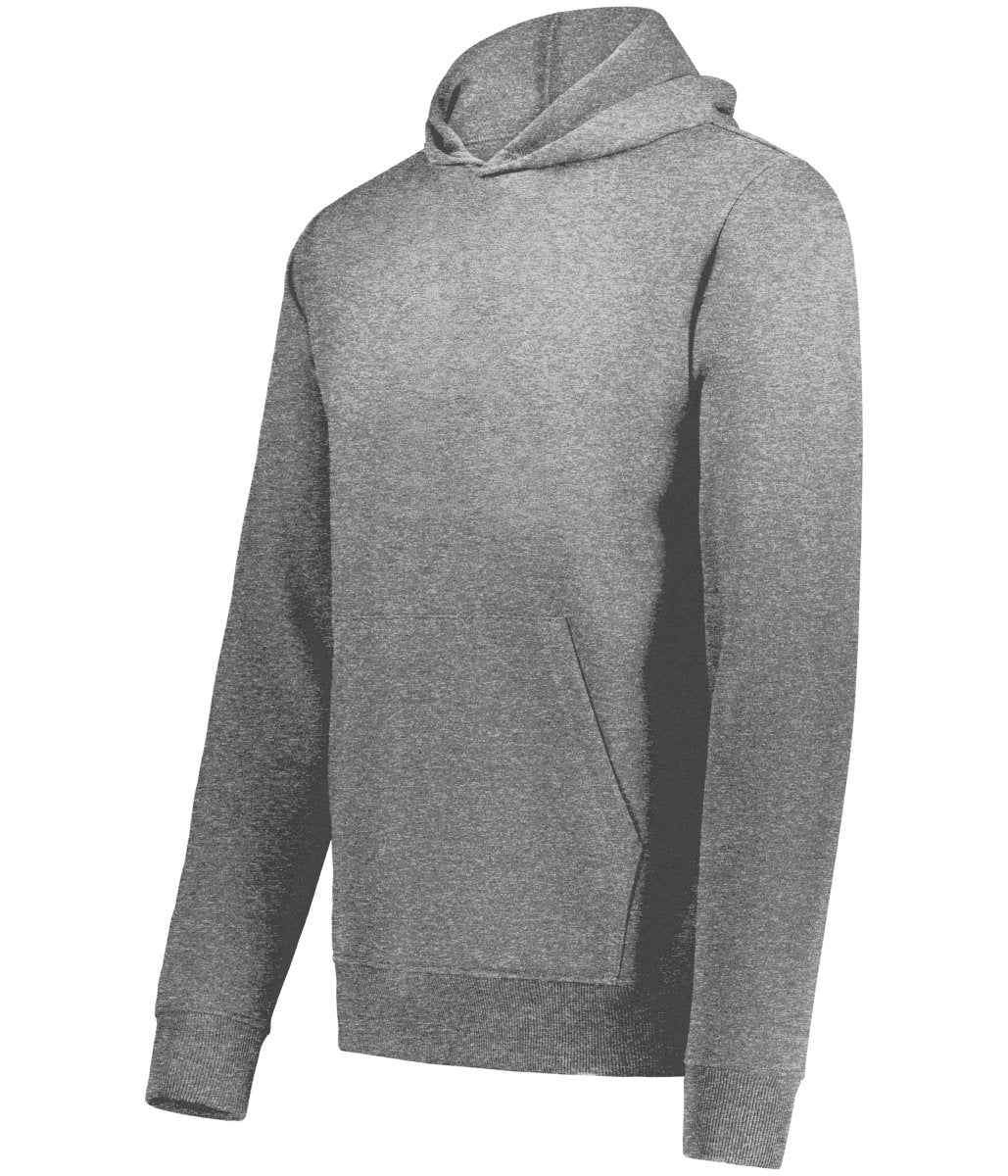 Augusta Sportswear Youth All - Day Core Basics Fleece Hoodie 6956 PLATINUM HEATHER S