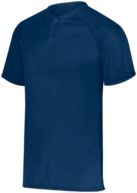 Augusta Sportswear Youth Attain Wicking Two - Button Baseball Jersey 1566 NAVY S