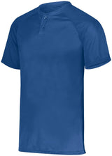 Augusta Sportswear Youth Attain Wicking Two - Button Baseball Jersey 1566 ROYAL S
