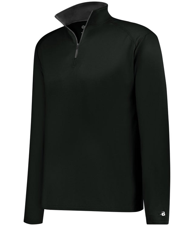 Augusta Sportswear YOUTH B - CORE 1/4 ZIP PULLOVER 210200 BLACK/GRAPHITE (BA) S
