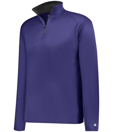 Augusta Sportswear YOUTH B - CORE 1/4 ZIP PULLOVER 210200 PURPLE/GRAPHITE (BA) S