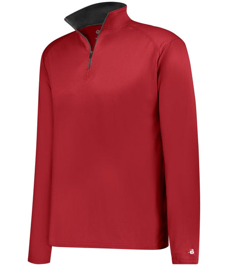 Augusta Sportswear YOUTH B - CORE 1/4 ZIP PULLOVER 210200 RED/GRAPHITE (BA) S