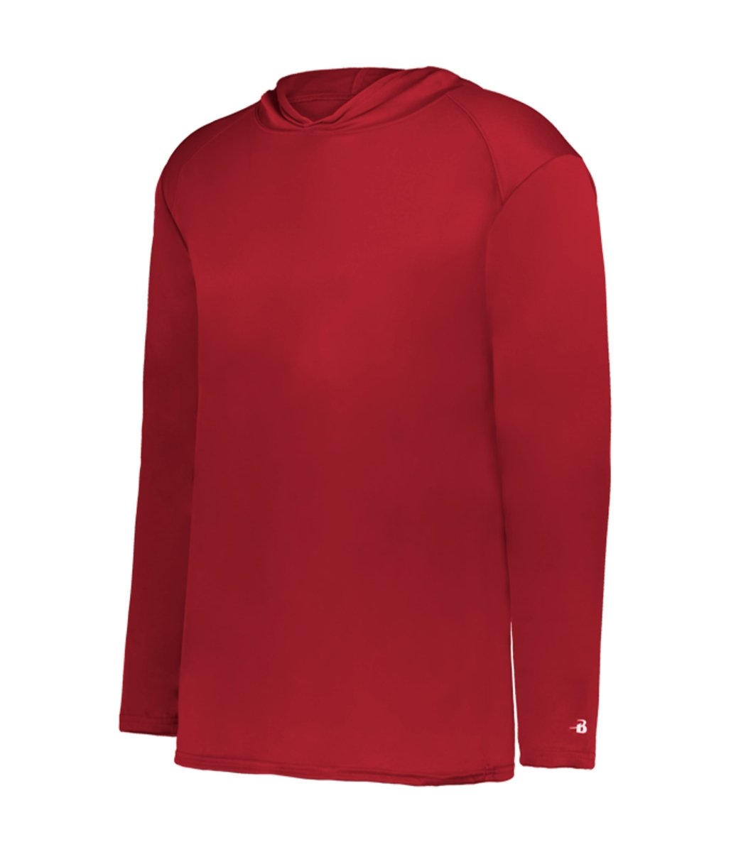 Augusta Sportswear YOUTH B - CORE LONG SLEEVE HOODIE 210500 RED (BA) S