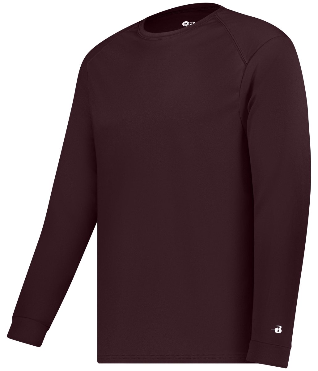 Augusta Sportswear YOUTH B - CORE LONG SLEEVE TEE 210400 MAROON (BA) S