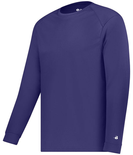 Augusta Sportswear YOUTH B - CORE LONG SLEEVE TEE 210400 PURPLE (BA) S