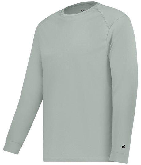 Augusta Sportswear YOUTH B - CORE LONG SLEEVE TEE 210400 SILVER (BA) S