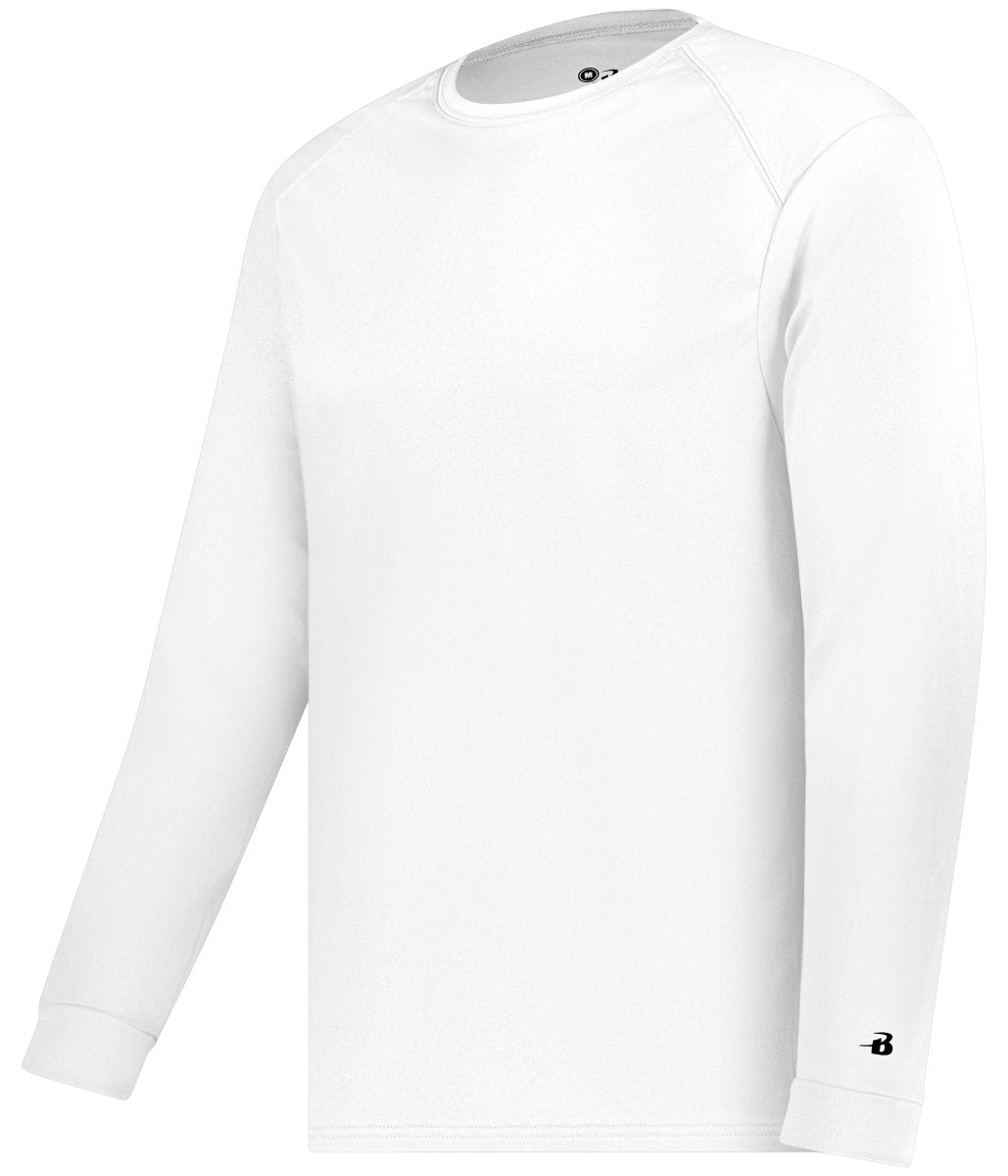 Augusta Sportswear YOUTH B - CORE LONG SLEEVE TEE 210400 WHITE S