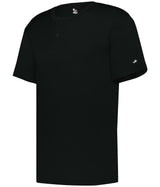 Augusta Sportswear YOUTH B - CORE TWO - BUTTON BASEBALL JERSEY 293000 BLACK S