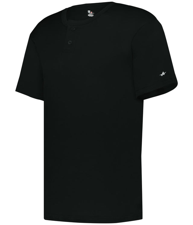 Augusta Sportswear YOUTH B - CORE TWO - BUTTON BASEBALL JERSEY 293000 BLACK S