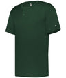 Augusta Sportswear YOUTH B - CORE TWO - BUTTON BASEBALL JERSEY 293000 FOREST (BA) S