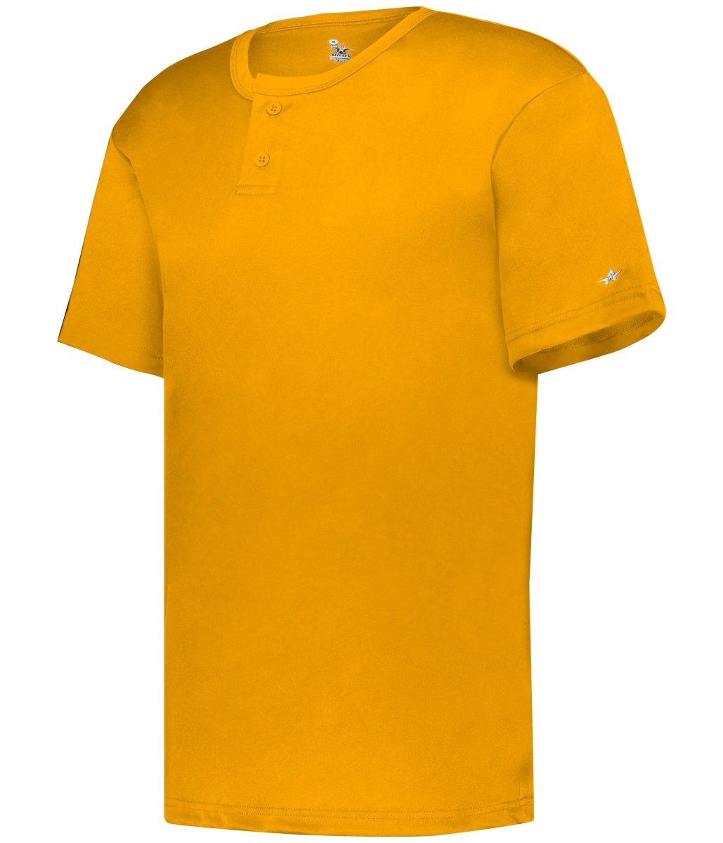 Augusta Sportswear YOUTH B - CORE TWO - BUTTON BASEBALL JERSEY 293000 GOLD S