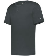Augusta Sportswear YOUTH B - CORE TWO - BUTTON BASEBALL JERSEY 293000 GRAPHITE (BA) S