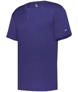 Augusta Sportswear YOUTH B - CORE TWO - BUTTON BASEBALL JERSEY 293000 PURPLE (BA) S