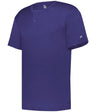 Augusta Sportswear YOUTH B - CORE TWO - BUTTON BASEBALL JERSEY 293000 PURPLE (BA) S