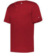 Augusta Sportswear YOUTH B - CORE TWO - BUTTON BASEBALL JERSEY 293000 RED (BA) S
