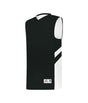 Augusta Sportswear YOUTH B - PIVOT REVERSIBLE BASKETBALL JERSEY 256600 BLACK/WHITE (BA) S