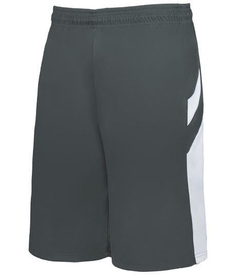 Augusta Sportswear YOUTH B - PIVOT REVERSIBLE BASKETBALL SHORTS 226600B GRAPHITE/WHITE (BA) S