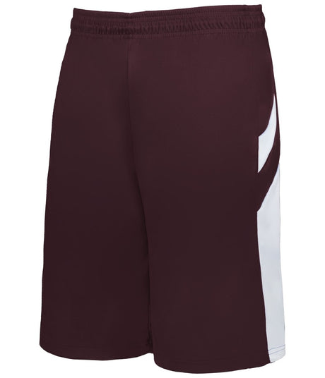 Augusta Sportswear YOUTH B - PIVOT REVERSIBLE BASKETBALL SHORTS 226600B MAROON/WHITE (BA) S