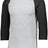 Augusta Sportswear Youth Baseball 3/4 Sleeve Tee 2.0 4421 ATHLETIC HEATHER/BLACK S