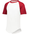 Augusta Sportswear Youth Baseball Short Sleeve Tee 2.0 424 WHITE/RED S