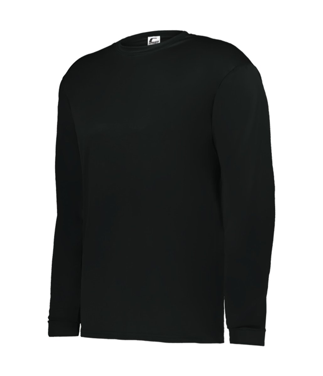 Augusta Sportswear YOUTH C2 LONG SLEEVE TEE 520400 BLACK S