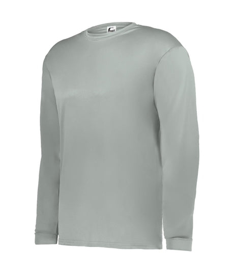 Augusta Sportswear YOUTH C2 LONG SLEEVE TEE 520400 SILVER (BA) S