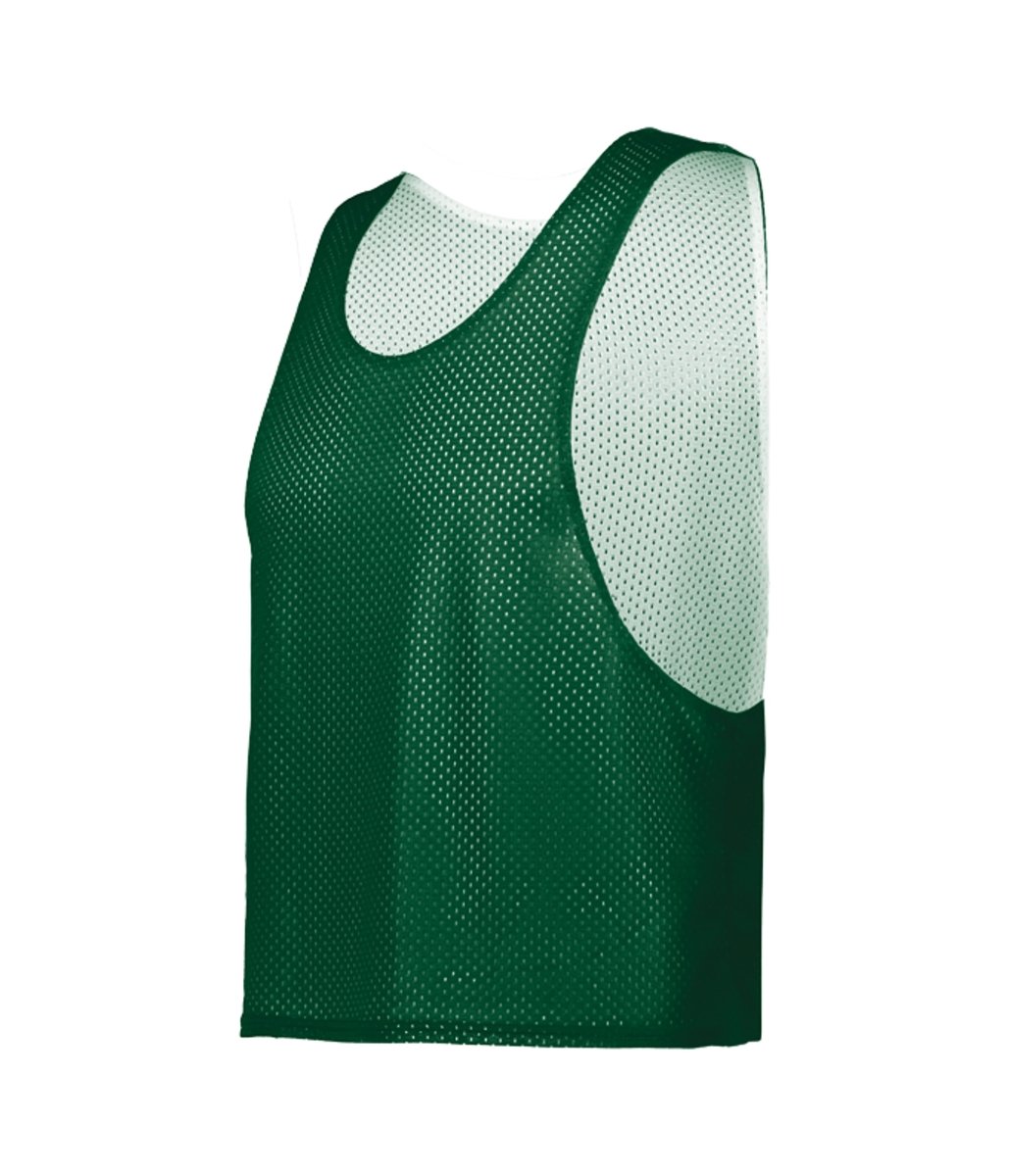 Augusta Sportswear YOUTH C2 REVERSIBLE MESH LACROSSE PINNIE 526000 FOREST/WHITE (BA) SMALL/MEDIUM