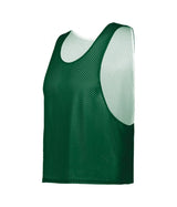 Augusta Sportswear YOUTH C2 REVERSIBLE MESH LACROSSE PINNIE 526000 FOREST/WHITE (BA) SMALL/MEDIUM