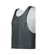 Augusta Sportswear YOUTH C2 REVERSIBLE MESH LACROSSE PINNIE 526000 GRAPHITE/WHITE (BA) SMALL/MEDIUM