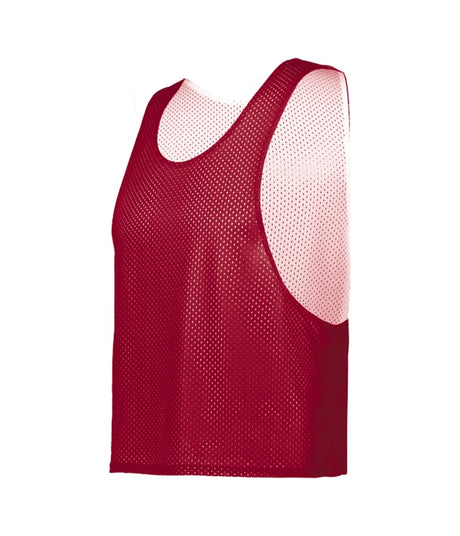 Augusta Sportswear YOUTH C2 REVERSIBLE MESH LACROSSE PINNIE 526000 RED/WHITE (BA) SMALL/MEDIUM