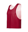 Augusta Sportswear YOUTH C2 REVERSIBLE MESH LACROSSE PINNIE 526000 RED/WHITE (BA) SMALL/MEDIUM