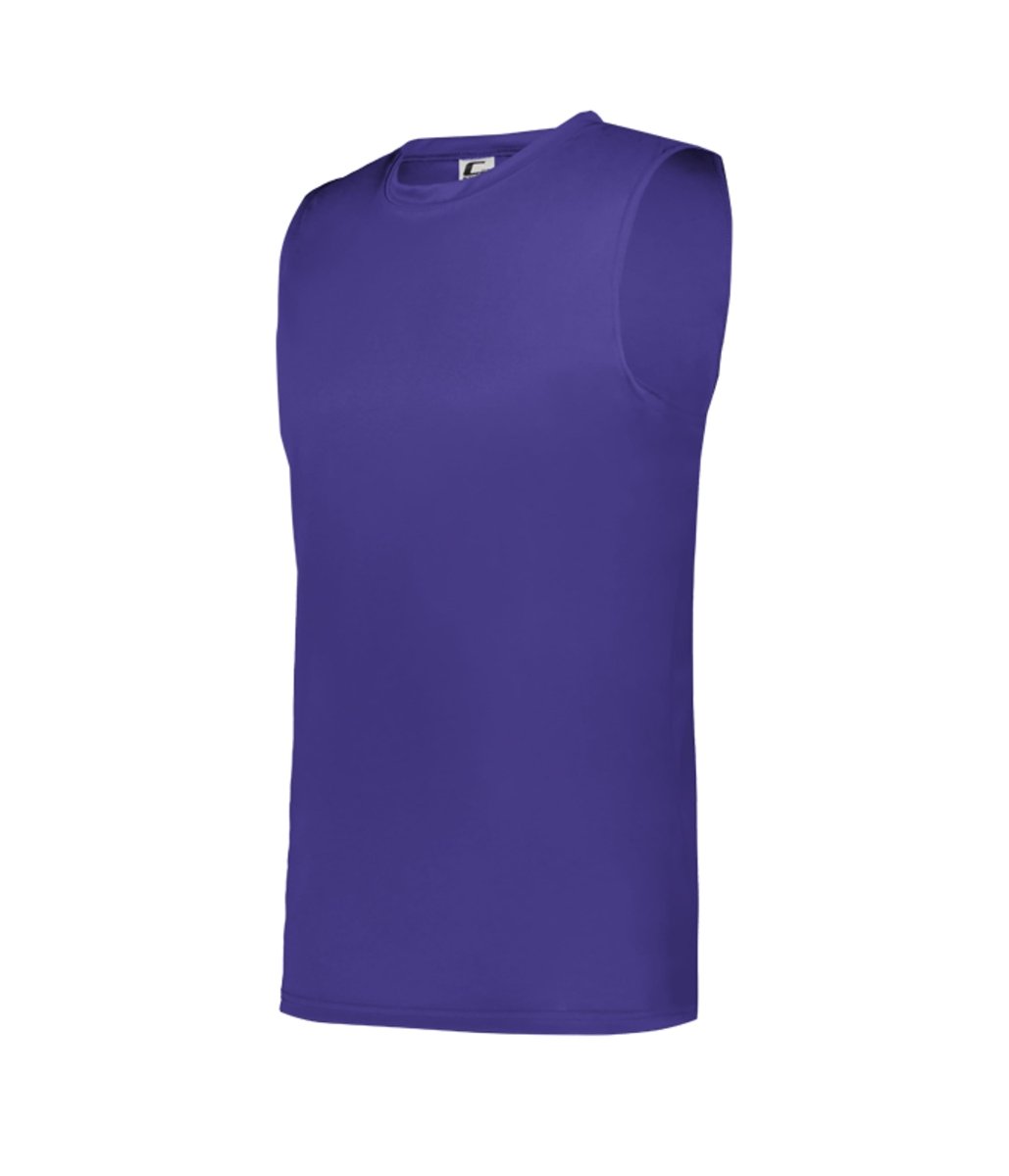 Augusta Sportswear YOUTH C2 SLEEVELESS TEE 523000 PURPLE (BA) S