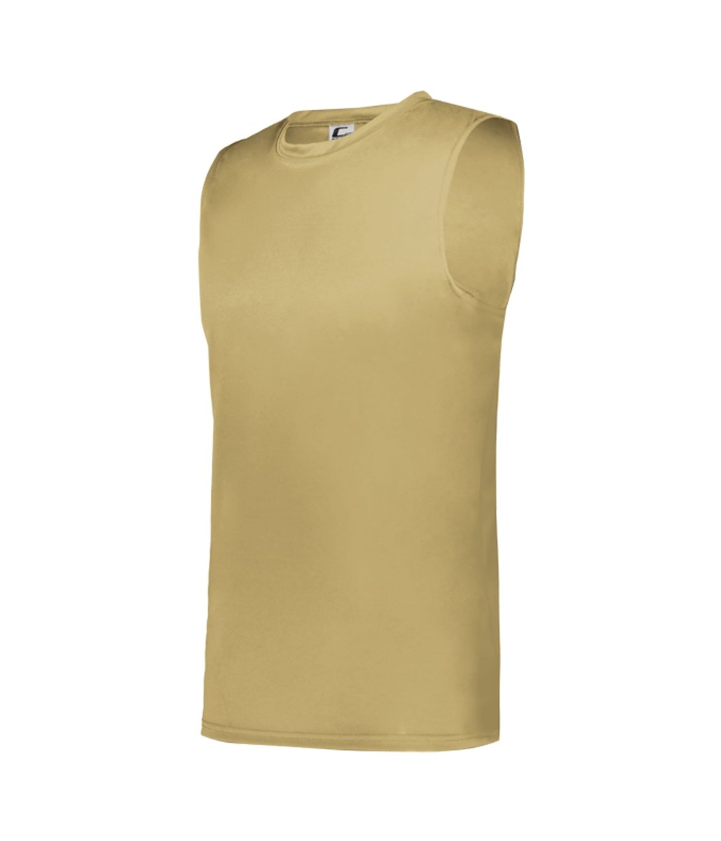 Augusta Sportswear YOUTH C2 SLEEVELESS TEE 523000 VEGAS GOLD S
