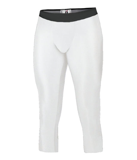 Augusta Sportswear YOUTH CALF - LENGTH COMPRESSION TIGHT 261100 WHITE S