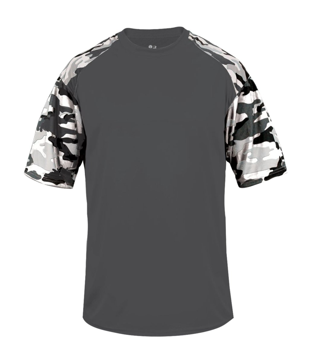 Augusta Sportswear YOUTH CAMO SPORT TEE 214100 GRAPHITE/WHITE CAMO (BA) S