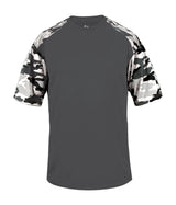 Augusta Sportswear YOUTH CAMO SPORT TEE 214100 GRAPHITE/WHITE CAMO (BA) S