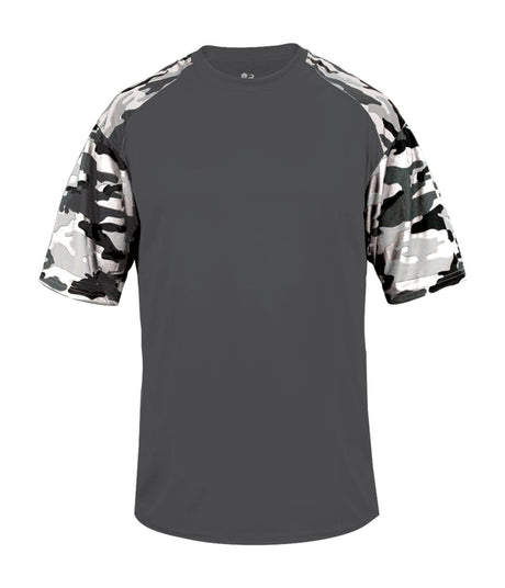 Augusta Sportswear YOUTH CAMO SPORT TEE 214100 GRAPHITE/WHITE CAMO (BA) S