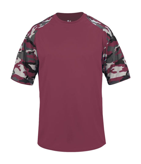 Augusta Sportswear YOUTH CAMO SPORT TEE 214100 MAROON/MAROON CAMO (BA) S