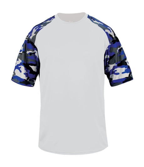 Augusta Sportswear YOUTH CAMO SPORT TEE 214100 WHITE/ROYAL CAMO (BA) S
