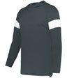 Augusta Sportswear YOUTH CONTENDER LONG SLEEVE HOODIE 545LSY CHARCOAL SOLID/WHITE (BA) S