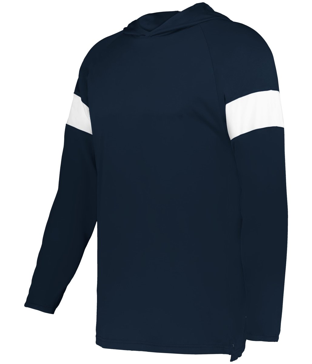Augusta Sportswear YOUTH CONTENDER LONG SLEEVE HOODIE 545LSY NAVY/WHITE (BA) S
