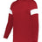 Augusta Sportswear YOUTH CONTENDER LONG SLEEVE HOODIE 545LSY RED/WHITE (BA) S