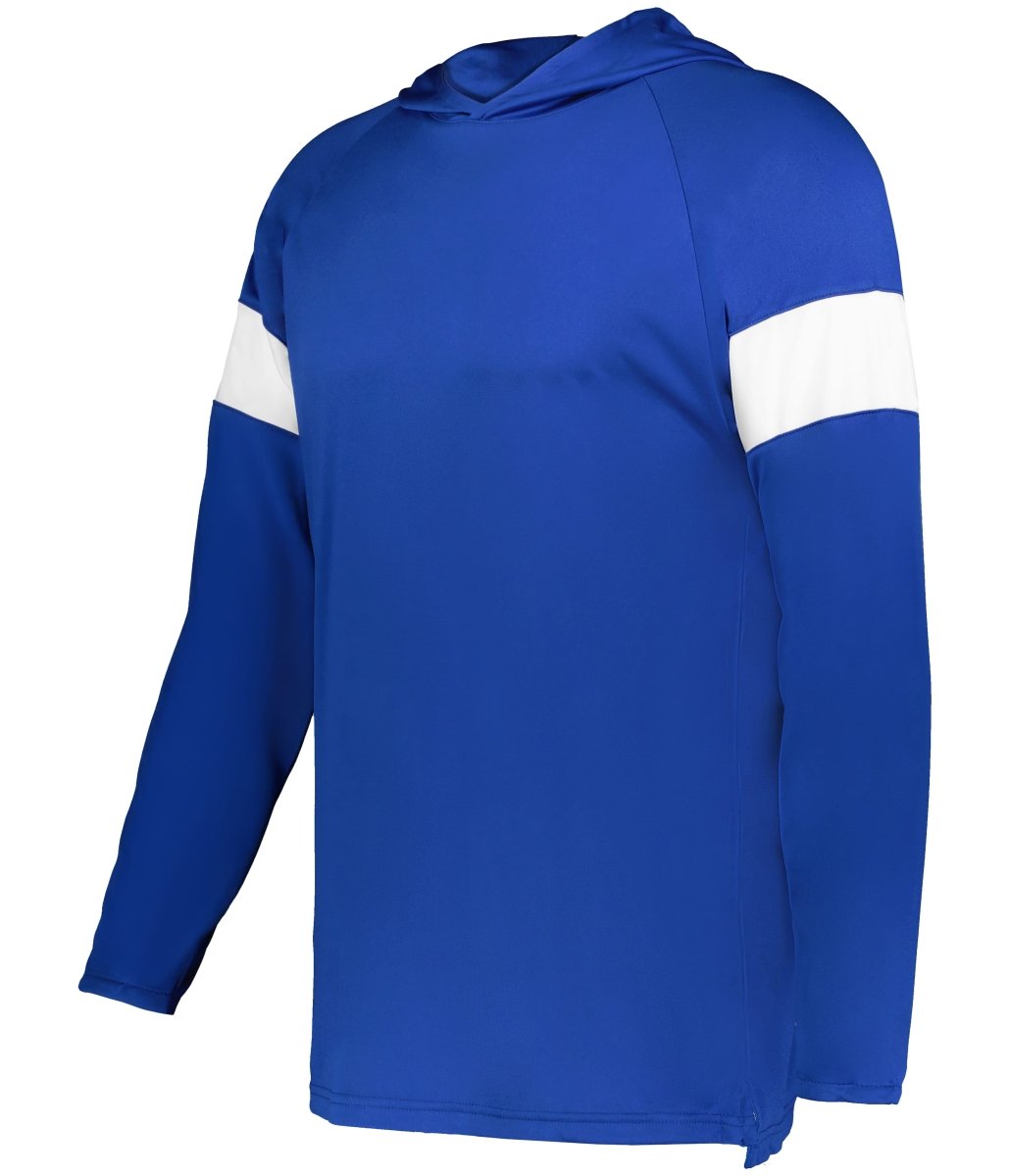 Augusta Sportswear YOUTH CONTENDER LONG SLEEVE HOODIE 545LSY ROYAL/WHITE (BA) S
