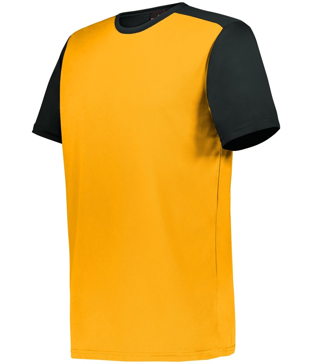 Augusta Sportswear YOUTH CREW NECK BASEBALL JERSEY 532CJY GOLD/BLACK (BA) XXS