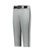 Augusta Sportswear YOUTH CRUSH BASEBALL KNICKER WITH BRAID 655PKBY GREY/BLACK (BA) S