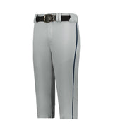 Augusta Sportswear YOUTH CRUSH BASEBALL KNICKER WITH BRAID 655PKBY GREY/NAVY (BA) S